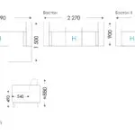 Схема розкладання Бостон Кресло