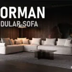 The Norman sofa is a new product from the FRANKOF upholstered furniture factory.