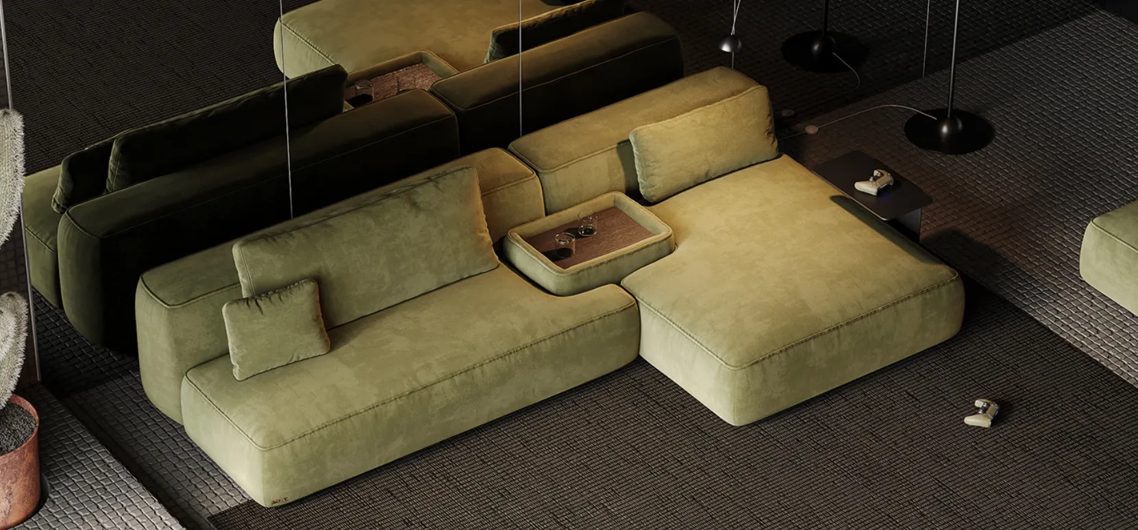 Sofa for yoga and meditation